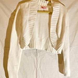 Lilly Pulitzer Cropped White Sweater